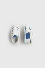 
                        
                          Load image into Gallery viewer, Mothercare First Walker Blue And White Trainers
                        
                      