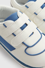 
                        
                          Load image into Gallery viewer, Mothercare First Walker Blue And White Trainers
                        
                      