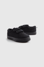 
                        
                          Load image into Gallery viewer, Mothercare Black Canvas Trainers
                        
                      