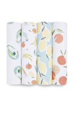 
                        
                          Load image into Gallery viewer, Aden + Anais Essentials Cotton Muslin Swaddles Fram to Table 4 Pack 1
                        
                      