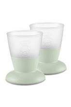 
                        
                          Load image into Gallery viewer, Babybjorn Baby Cup 2 Pack Powder Green 3
                        
                      