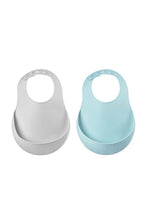 Load image into Gallery viewer, Beaba Silicone Bib Green Grey