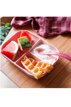 Load image into Gallery viewer, Beaba Silicone Suction Divided Plate 2Nd Age Spoon Pink 2