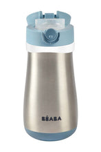 Load image into Gallery viewer, Beaba Stainless Steel Bottle 350 Ml Windy Blue 3