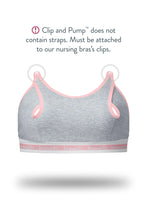 
                        
                          Load image into Gallery viewer, Bravado Designs Clip And Pump HandsFree Nursing Bra Accessory  Sustainable  Dove Heather With Dusted Peony  3
                        
                      