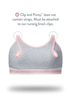 將圖片載入圖庫檢視器 Bravado Designs Clip And Pump HandsFree Nursing Bra Accessory  Sustainable  Dove Heather With Dusted Peony  3