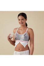 將圖片載入圖庫檢視器 Bravado Designs Clip And Pump HandsFree Nursing Bra Accessory  Sustainable  Dove Heather With Dusted Peony  5