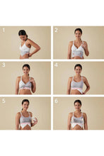 將圖片載入圖庫檢視器 Bravado Designs Clip And Pump HandsFree Nursing Bra Accessory  Sustainable  Dove Heather With Dusted Peony  7