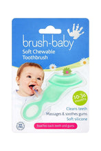 
                        
                          Load image into Gallery viewer, Brushbaby Chewable Toothbrush Teether 1
                        
                      