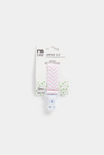 Load image into Gallery viewer, Mothercare Pink Chevron Soother Clip