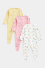 
                        
                          Load image into Gallery viewer, Mothercare Icy Bear Sleepsuits - 3 Pack
                        
                      