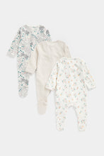 
                        
                          Load image into Gallery viewer, Mothercare Woodland Friends Sleepsuits - 3 Pack
                        
                      