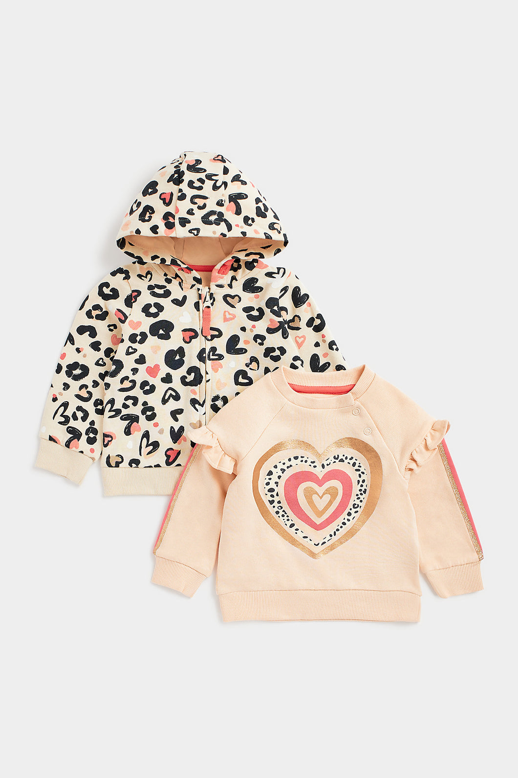Mothercare Little Leopard Hoody And Sweat Top