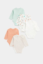 
                        
                          Load image into Gallery viewer, Mothercare Long-Sleeved Baby Bodysuits - 5 Pack
                        
                      