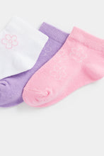 
                        
                          Load image into Gallery viewer, Mothercare Pastel Floral Trainer Socks - 5 Pack
                        
                      