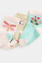 
                        
                          Load image into Gallery viewer, Mothercare Garden Baby Socks - 3 Pack
                        
                      
