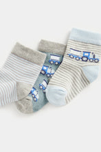 
                        
                          Load image into Gallery viewer, Mothercare Train Baby Socks - 3 Pack
                        
                      