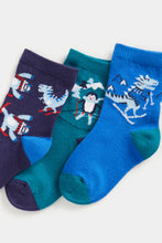 
                        
                          Load image into Gallery viewer, Mothercare Dinosaur Socks - 3 Pack
                        
                      