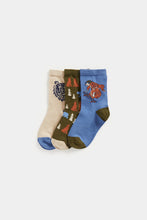
                        
                          Load image into Gallery viewer, Mothercare Skate Bear Socks - 3 Pack
                        
                      