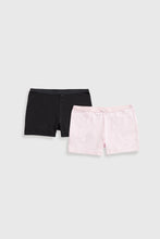 
                        
                          Load image into Gallery viewer, Mothercare Black And Nude Shorts - 2 Pack
                        
                      