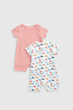 
                        
                          Load image into Gallery viewer, Mothercare Cars Rompers - 2 Pack
                        
                      