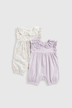 
                        
                          Load image into Gallery viewer, Mothercare Floral Rompers - 2 Pack
                        
                      
