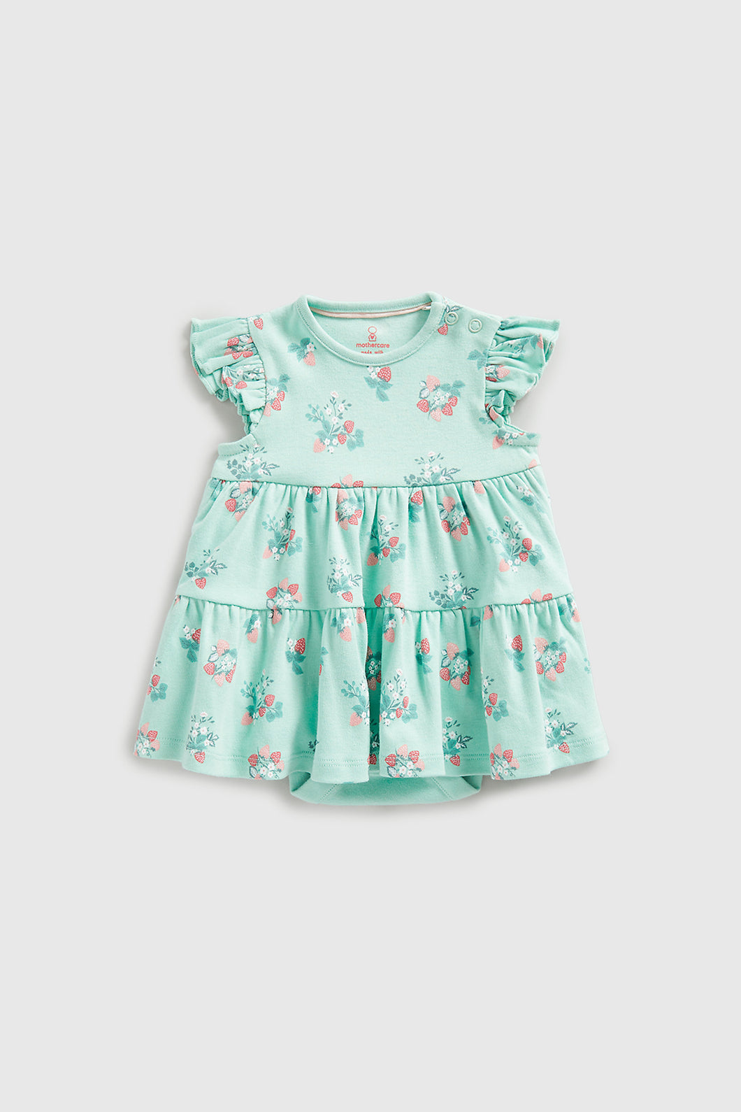 Mothercare Green Floral Romper Dress
