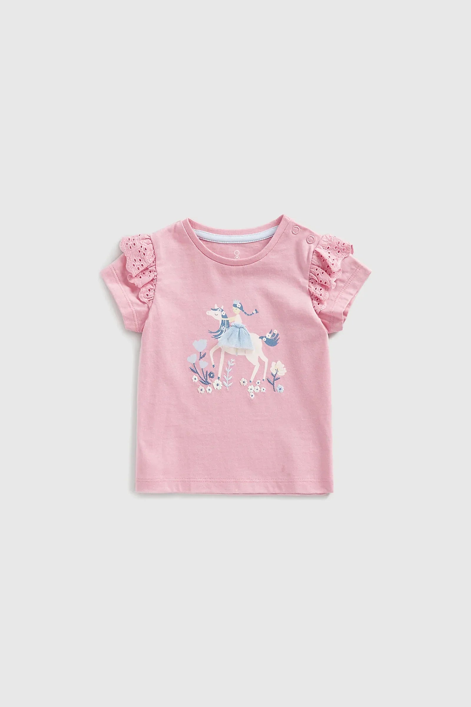 Mothercare Pink Horse Long-Sleeved T-Shirt main image 1