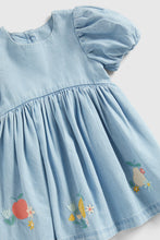 
                        
                          Load image into Gallery viewer, Mothercare Embroidered Denim Dress
                        
                      