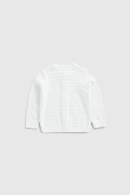 
                        
                          Load image into Gallery viewer, Mothercare White Pointelle Knitted Cardigan
                        
                      