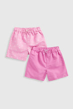 
                        
                          Load image into Gallery viewer, Mothercare Pink Board Swim Shorts - 2 Pack
                        
                      