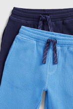 
                        
                          Load image into Gallery viewer, Mothercare Blue Waffle Joggers - 2 Pack
                        
                      