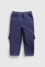 
                        
                          Load image into Gallery viewer, Mothercare Navy Cargo Trousers
                        
                      
