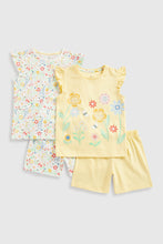 
                        
                          Load image into Gallery viewer, Mothercare Floral Shortie Pyjamas - 2 Pack
                        
                      