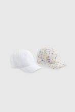 
                        
                          Load image into Gallery viewer, Mothercare Floral Baseball Caps - 2 Pack
                        
                      
