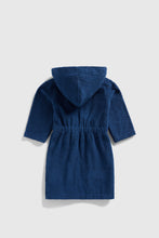 
                        
                          Load image into Gallery viewer, Mothercare Navy Towelling Hooded Robe
                        
                      