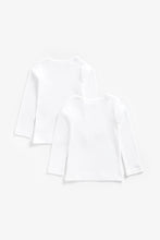 
                        
                          Load image into Gallery viewer, Mothercare White Long-Sleeved Vests - 2 Pack
                        
                      