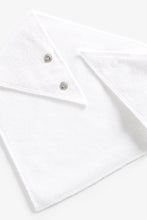 Load image into Gallery viewer, Mothercare Newborn White Dribbler Bibs - 3 Pack