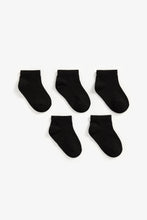 
                        
                          Load image into Gallery viewer, Mothercare Black Trainer Socks - 5 Pack
                        
                      