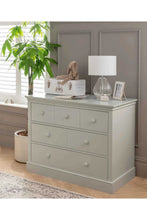 Load image into Gallery viewer, Mamas & Papas Oxford Wooden 3 Drawer Dresser & Baby Changing Unit Stone Grey 2