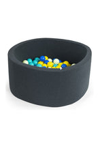 
                        
                          Load image into Gallery viewer, Misioo Ball Pits Round Graphite Large 100 X 40 1
                        
                      