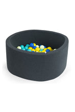 
                        
                          Load image into Gallery viewer, Misioo Ball Pits Round Graphite Medium 90 X 40 1
                        
                      
