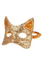 
                        
                          Load image into Gallery viewer, Moi Mili Gold Sequins Cat Mask 1
                        
                      