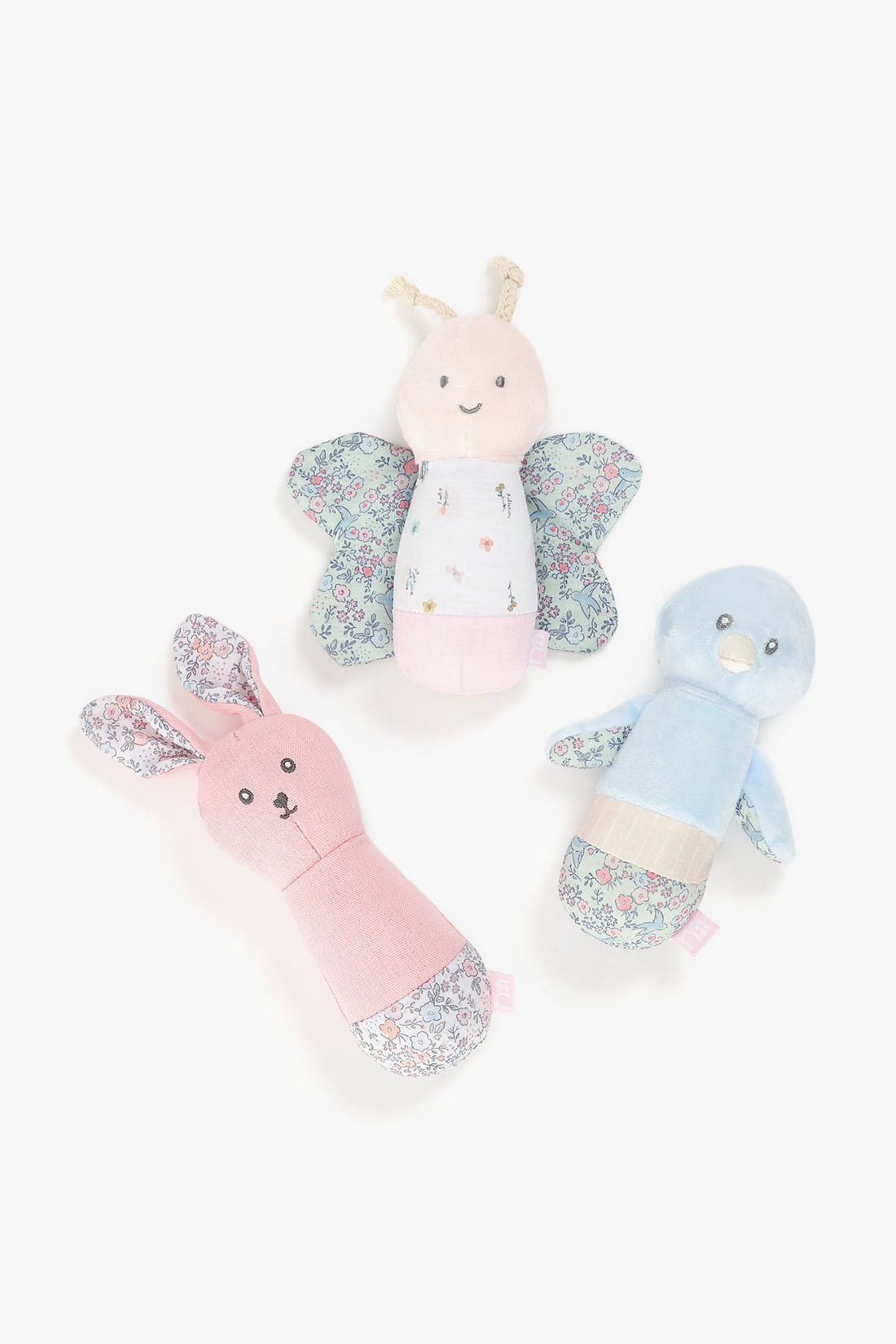 Buy Mothercare Flutterby Rattles 3 Pack Online mothercare