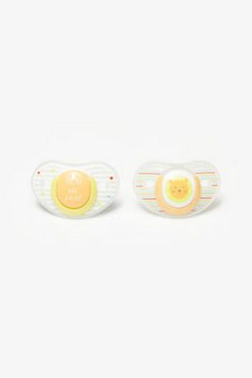 Mothercare Hear Me Roar And Tiger Orthodontic Soothers 6 Months 2 Pack 1