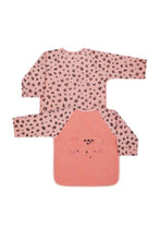 
                        
                          Load image into Gallery viewer, Mothercare Pink Cat Towelling Coverall Bibs 2 Pack 1
                        
                      