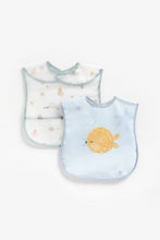 
                        
                          Load image into Gallery viewer, Mothercare You Me And The Sea Toddler Crumb Catcher Bibs 2 Pack 1
                        
                      