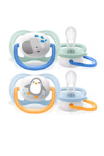 
                        
                          Load image into Gallery viewer, Philips Avent Ultra Air Soother 06 months Blue and Yellow 1
                        
                      