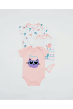 
                        
                          Load image into Gallery viewer, NotTooBig Bamboo Bodysuits Kitten - 3 Pack
                        
                      