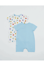 
                        
                          Load image into Gallery viewer, NotTooBig Bamboo Romper Monster - 2 Pack
                        
                      